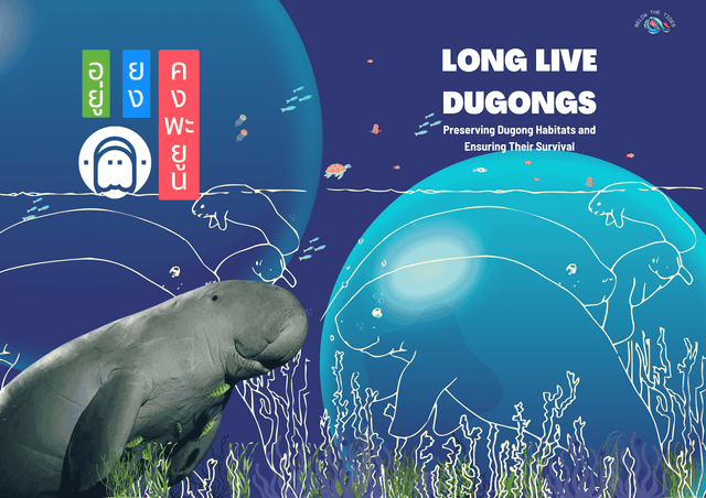 Dugong Lettering Long Live Dugongs | Taejai.com